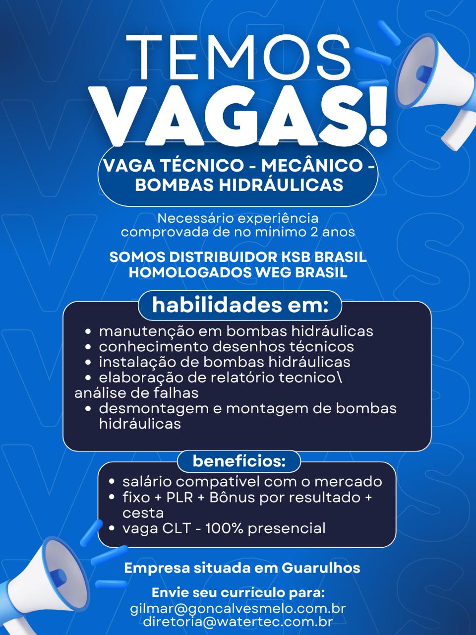 Vagas Watertec